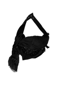 HYEIN SEO - Folded Scarf Bag - AW25 - BLACK